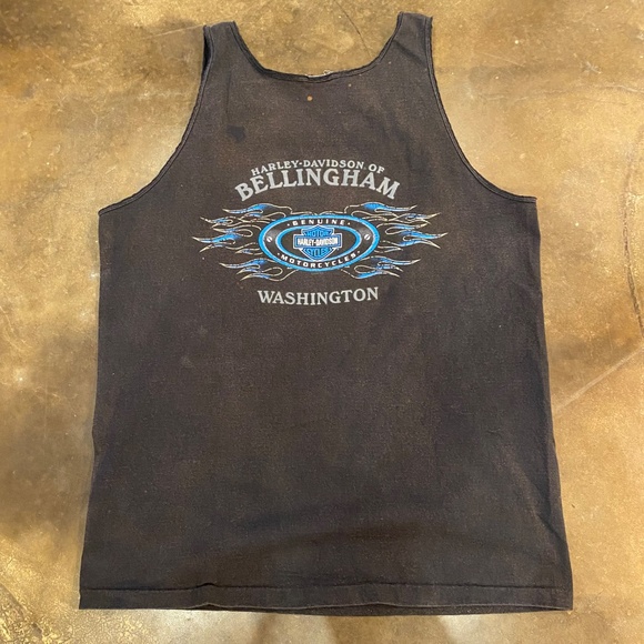 VTG Y2K Thrashed Harley Davidson Tank - Picture 3 of 10